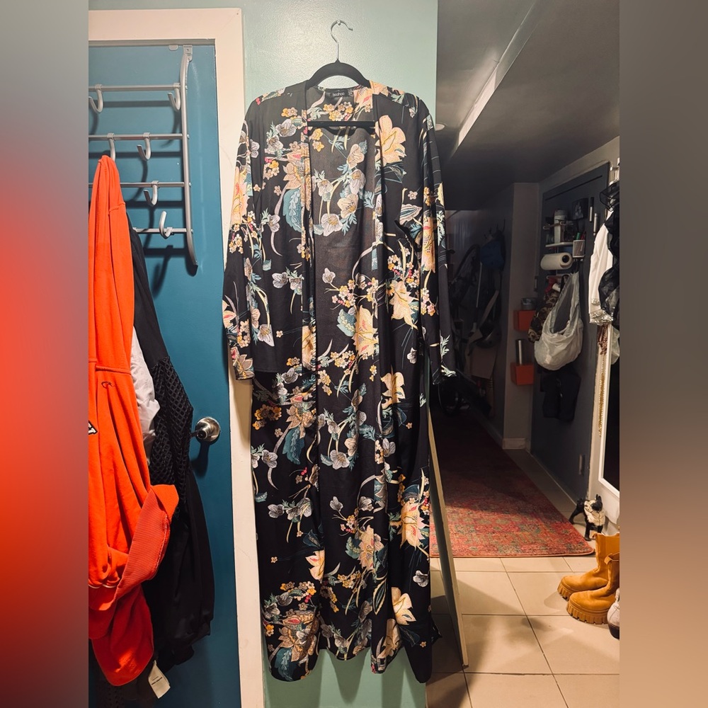 Floral maxi robe